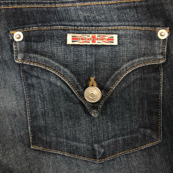 Hudson Bacara Cropped Straight Cuffed Jeans Size 24 - Picture 9 of 11